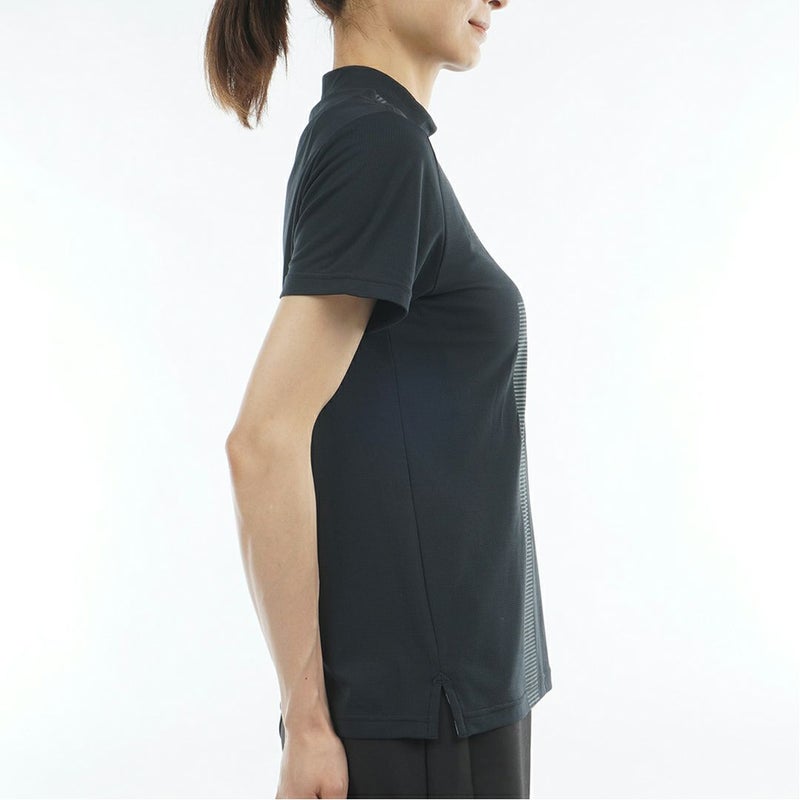 アドミラルゴルフ Admiral GOLF レディース カラタッチプラス UJモックネックシャツ ADLA632 ブラック