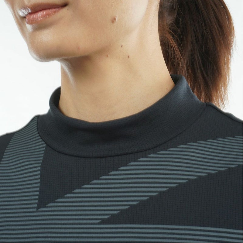 アドミラルゴルフ Admiral GOLF レディース カラタッチプラス UJモックネックシャツ ADLA632 ブラック