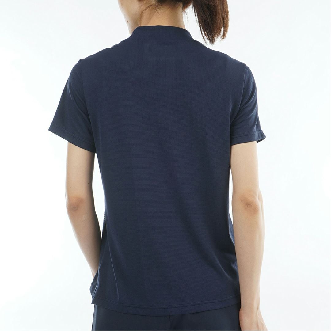 アドミラルゴルフ Admiral GOLF レディース カラタッチプラス UJモックネックシャツ ADLA632 ネイビー