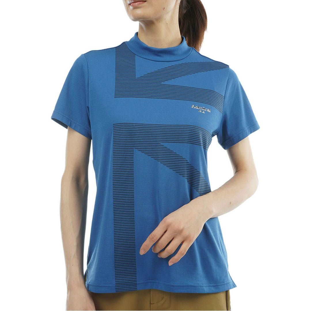 アドミラルゴルフ Admiral GOLF レディース カラタッチプラス UJモックネックシャツ ADLA632 ディープブルー