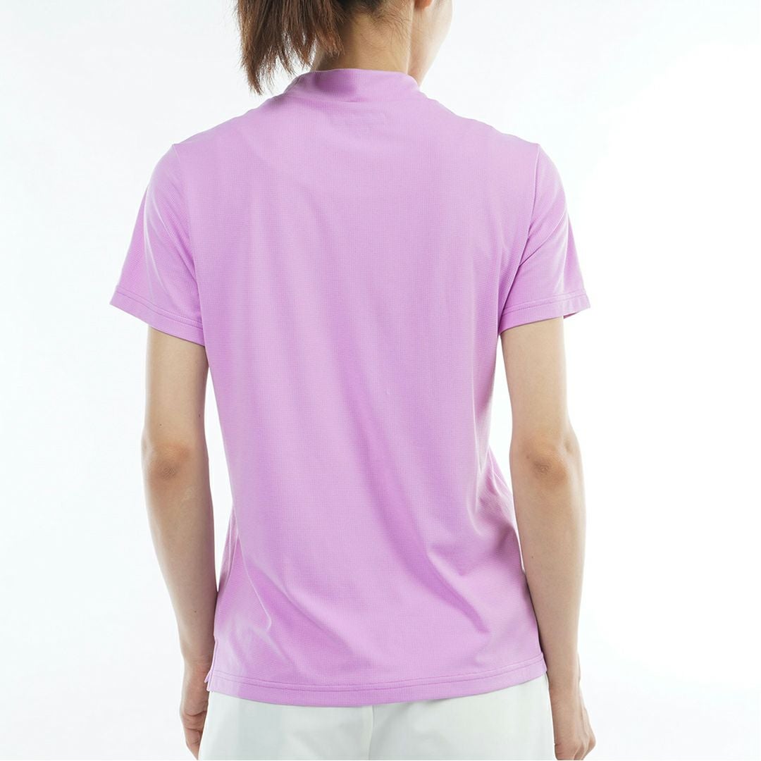 アドミラルゴルフ Admiral GOLF レディース カラタッチプラス UJモックネックシャツ ADLA632 ラベンダー