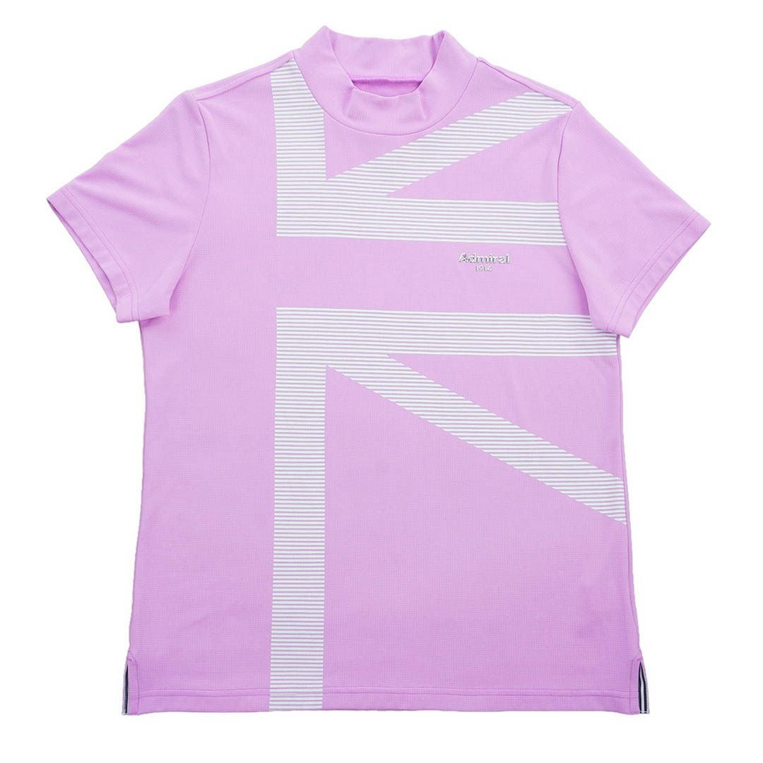 アドミラルゴルフ Admiral GOLF レディース カラタッチプラス UJモックネックシャツ ADLA632 ラベンダー