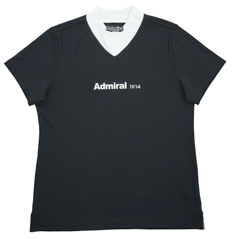 アドミラル ゴルフ Admiral GOLF レディース カラタッチプラス Vカラーモックネックシャツ ADLA633 ブラック