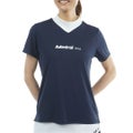 アドミラル ゴルフ Admiral GOLF レディース カラタッチプラス Vカラーモックネックシャツ ADLA633 ネイビー