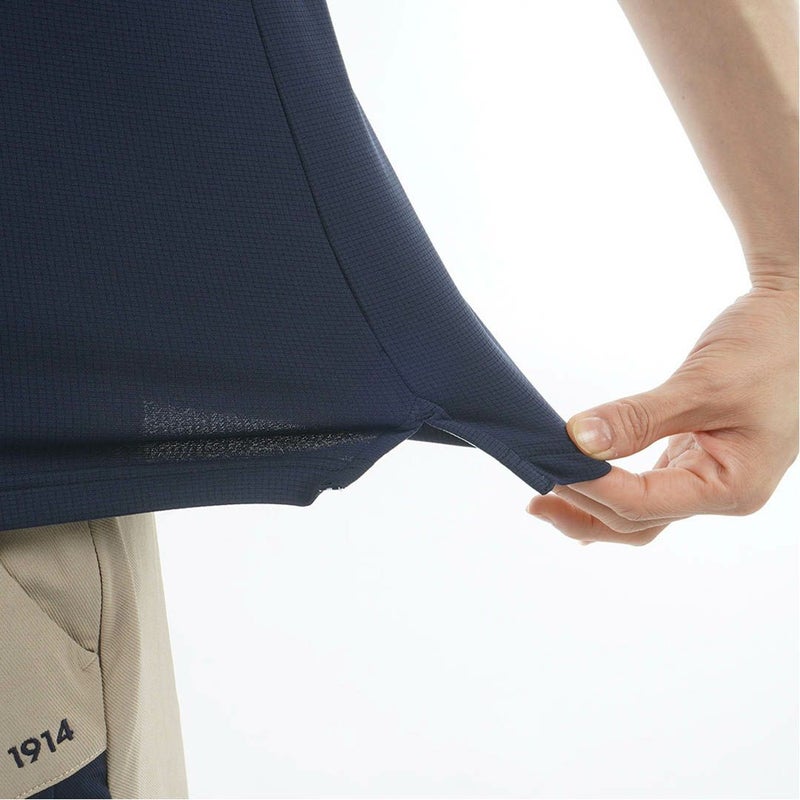 アドミラル ゴルフ Admiral GOLF レディース カラタッチプラス Vカラーモックネックシャツ ADLA633 ネイビー