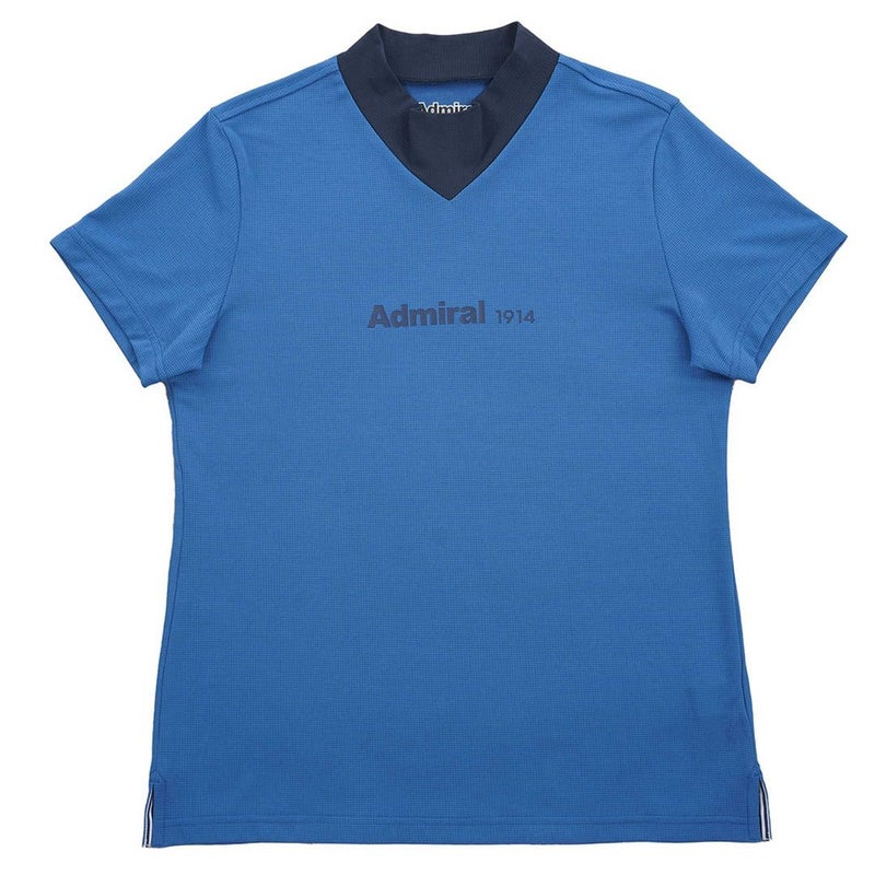 アドミラル ゴルフ Admiral GOLF レディース カラタッチプラス Vカラーモックネックシャツ ADLA633 ディープブルー