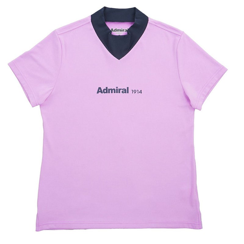 アドミラル ゴルフ Admiral GOLF レディース カラタッチプラス Vカラーモックネックシャツ ADLA633 ラベンダー