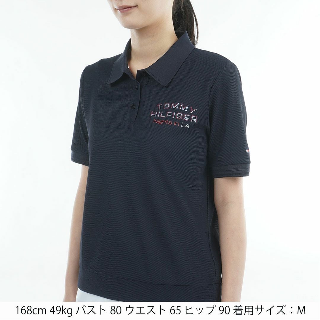 TommyHilfigerGolf トミーヒルフィガーゴルフ レディース 半袖ポロシャツ ネイビー 詳細1