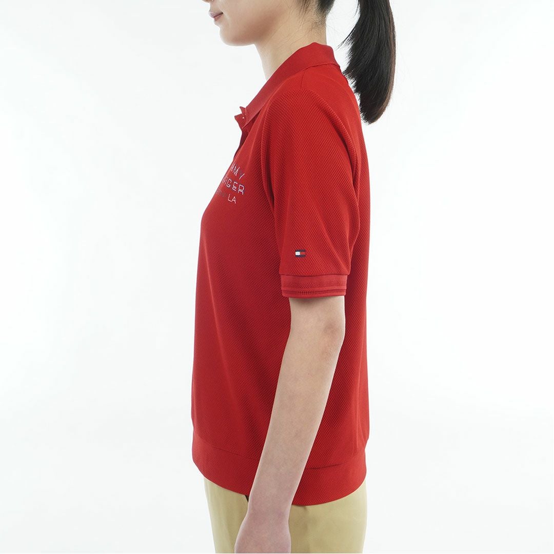 TommyHilfigerGolf トミーヒルフィガーゴルフ レディース 半袖ポロシャツ レッド 詳細2