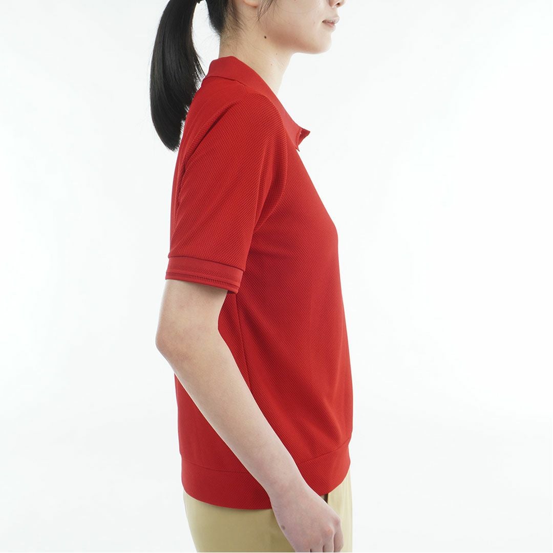 TommyHilfigerGolf トミーヒルフィガーゴルフ レディース 半袖ポロシャツ レッド 詳細4