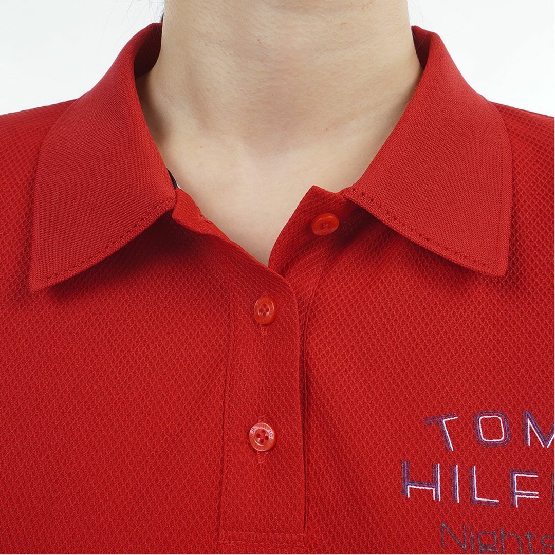 TommyHilfigerGolf トミーヒルフィガーゴルフ レディース 半袖ポロシャツ レッド 詳細7