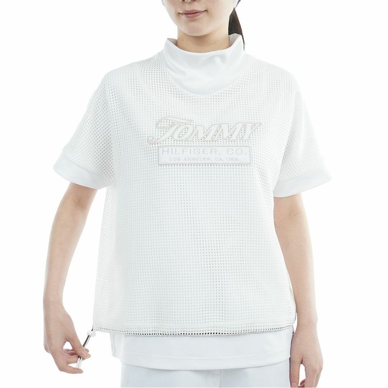 TommyHilfigerGolf トミーヒルフィガーゴルフ レディース モックネックシャツ ホワイト 詳細1 