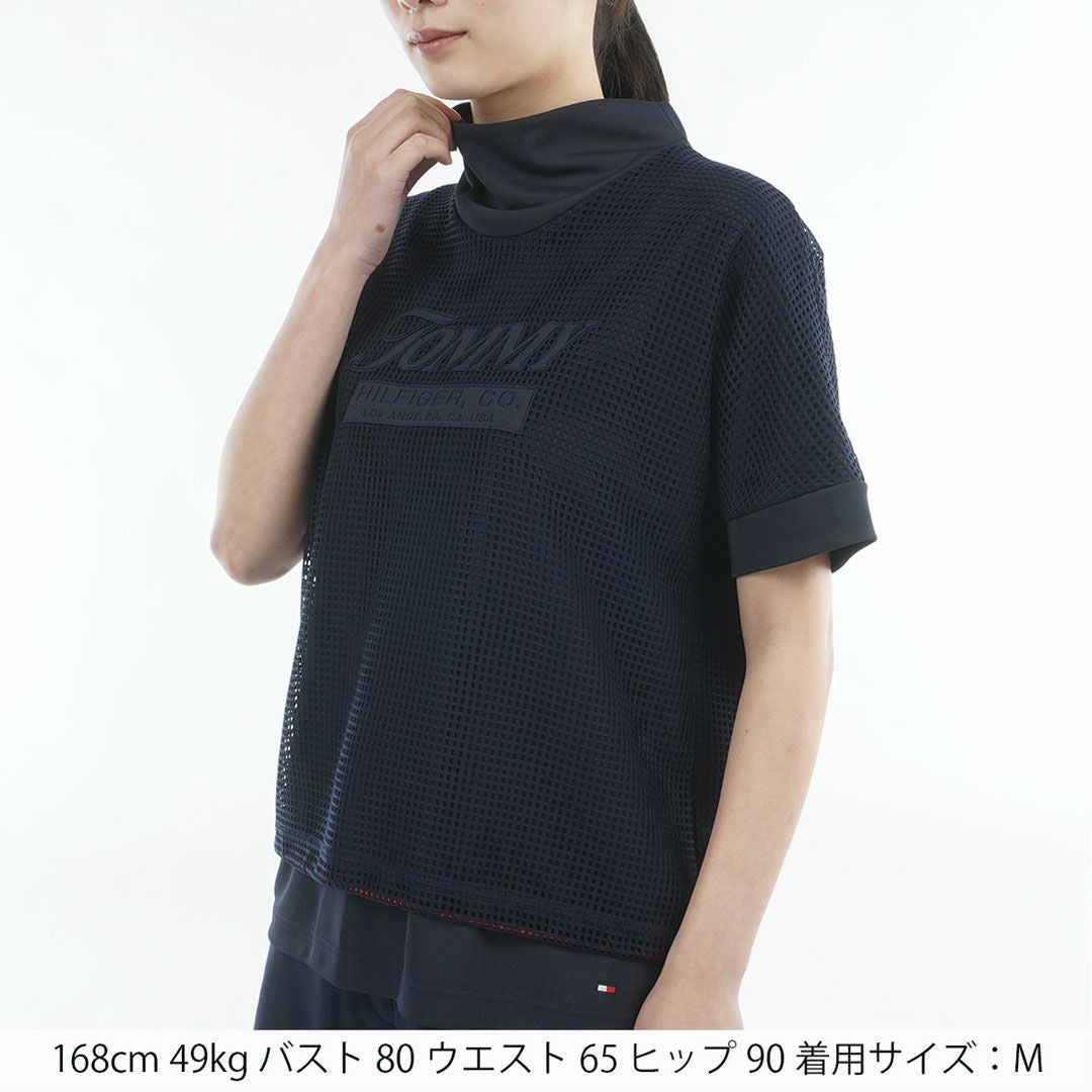 トミー ヒルフィガー ゴルフ]レディース メッシュレイヤード モック