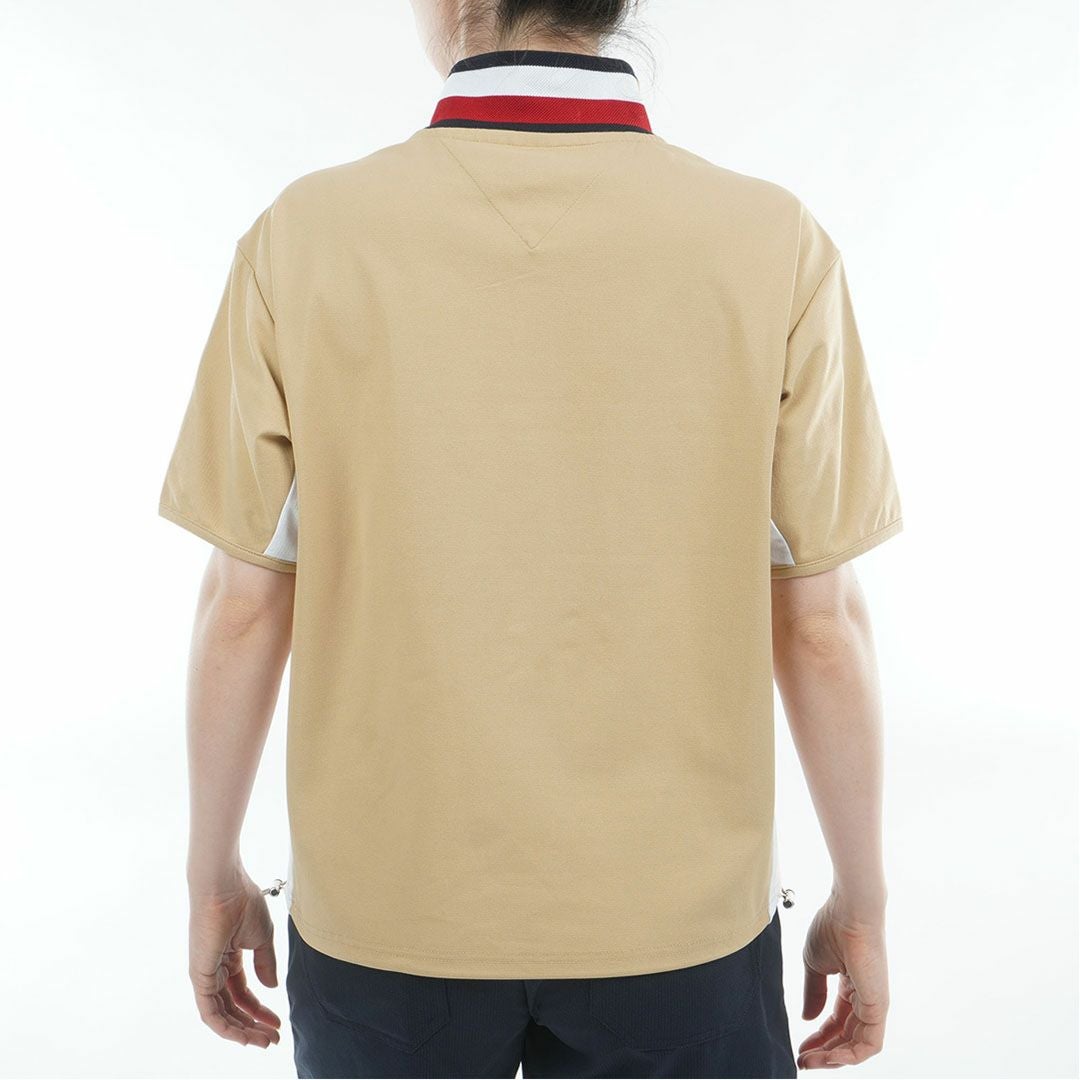 TommyHilfigerGolf トミーヒルフィガーゴルフ レディース ウィンドプルオーバー 半袖 サンドベージュ 詳細4