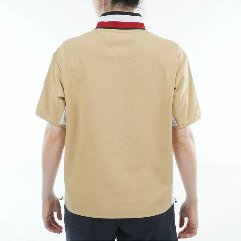 TommyHilfigerGolf トミーヒルフィガーゴルフ レディース ウィンドプルオーバー 半袖 サンドベージュ 詳細4