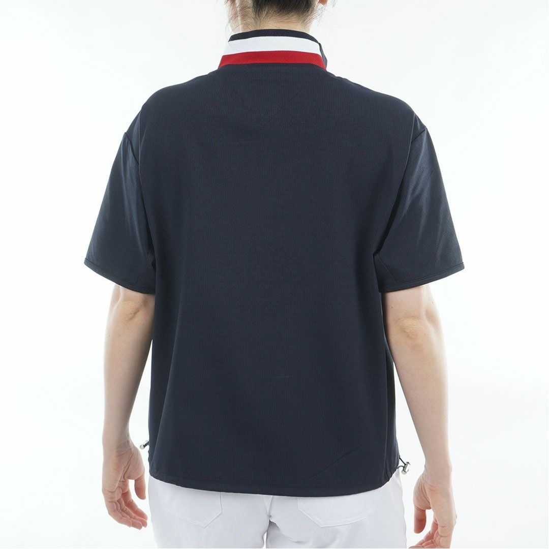 TommyHilfigerGolf トミーヒルフィガーゴルフ レディース ウィンドプルオーバー 半袖 ネイビー 詳細3