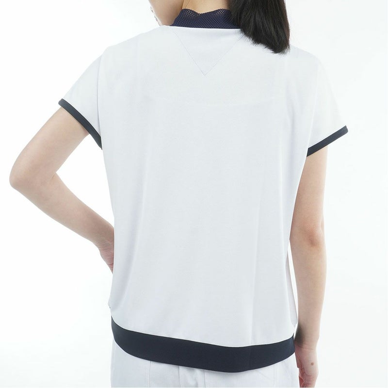 TommyHilfigerGolf トミーヒルフィガーゴルフ レディース モックネックシャツ 半袖 ホワイト 詳細3