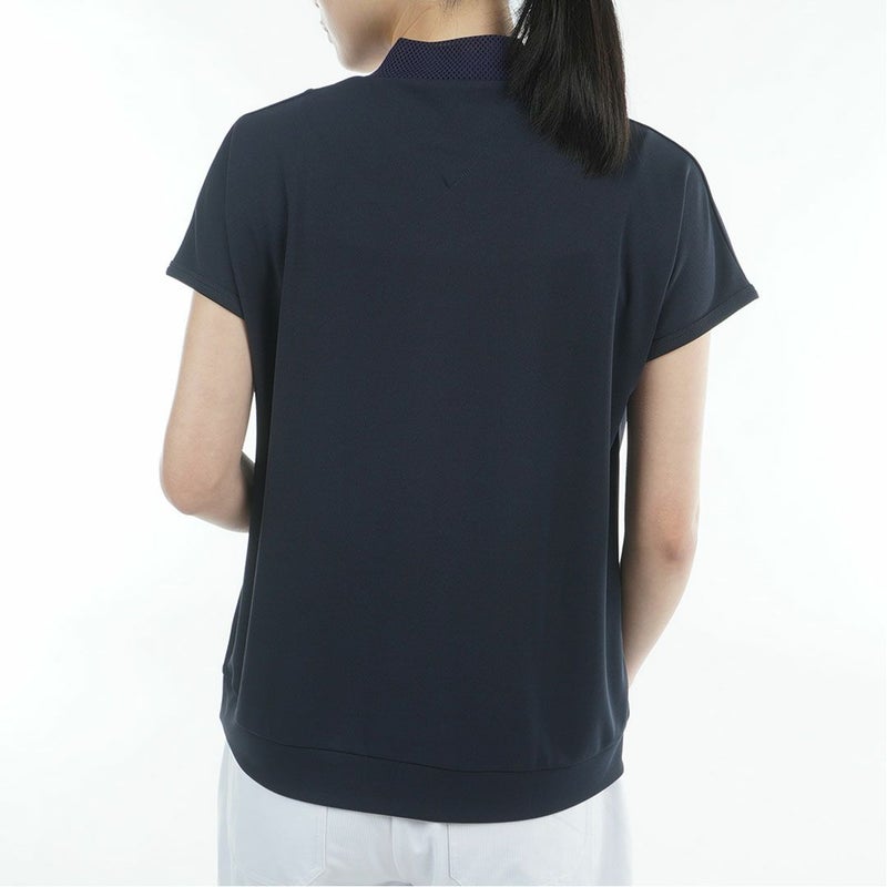 TommyHilfigerGolf トミーヒルフィガーゴルフ レディース モックネックシャツ 半袖 ネイビー 詳細3