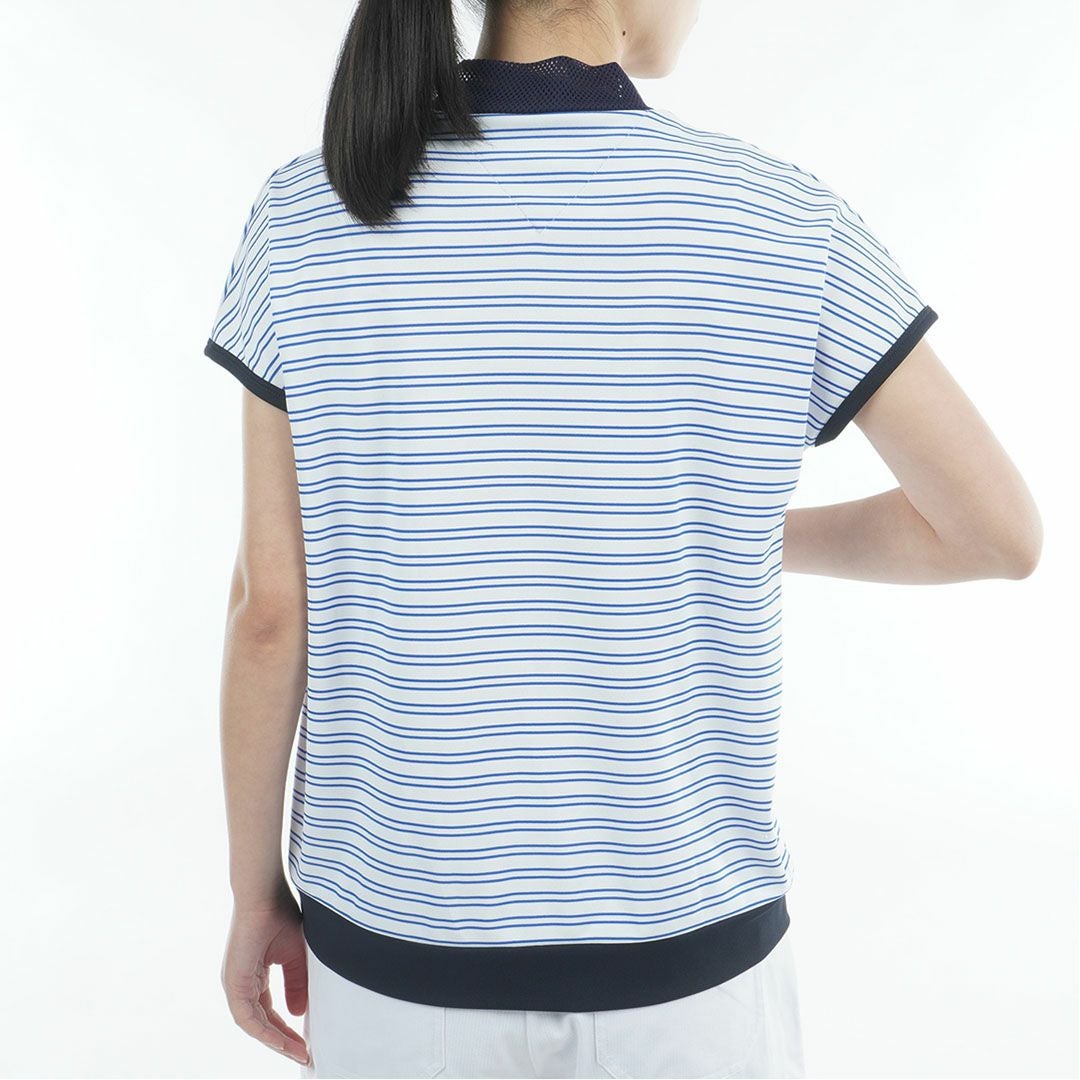 TommyHilfigerGolf トミーヒルフィガーゴルフ レディース モックネックシャツ 半袖 ブルー 詳細3