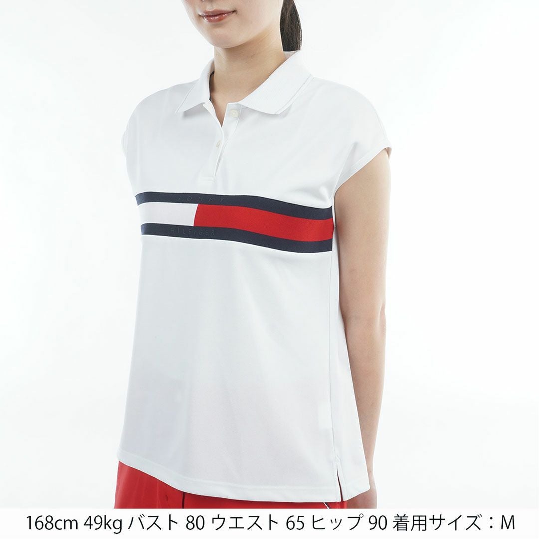 TommyHilfigerGolf トミーヒルフィガーゴルフ レディース ポロシャツ 半袖 ホワイト 詳細2