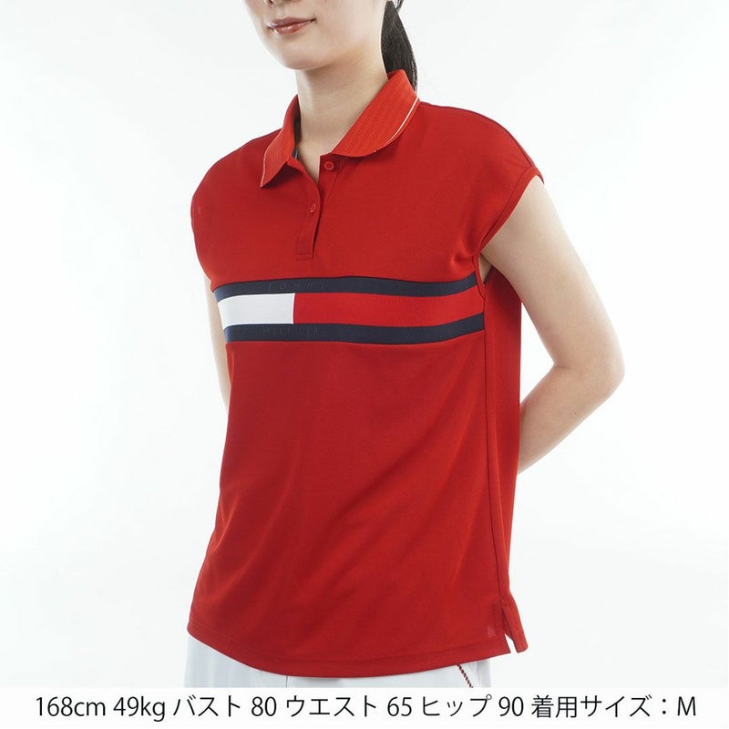 TommyHilfigerGolf トミーヒルフィガーゴルフ レディース ポロシャツ 半袖 レッド 詳細2