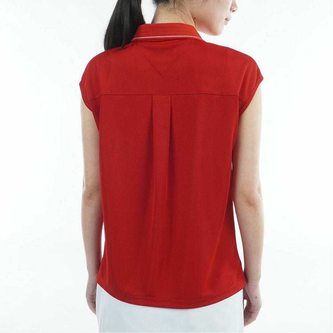 TommyHilfigerGolf トミーヒルフィガーゴルフ レディース ポロシャツ 半袖 レッド 詳細4