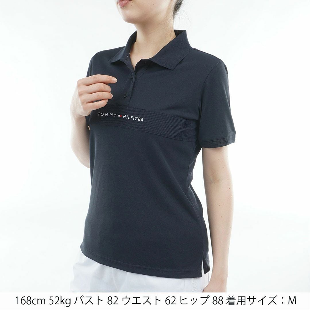 TommyHilfigerGolf トミーヒルフィガーゴルフ レディース ポロシャツ 半袖 ネイビー 詳細2