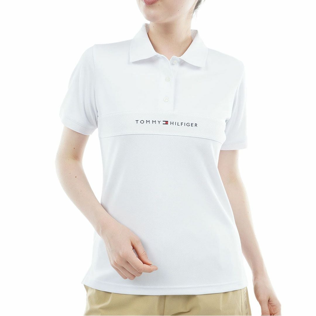 TommyHilfigerGolf トミーヒルフィガーゴルフ レディース ポロシャツ 半袖 ホワイト 詳細1