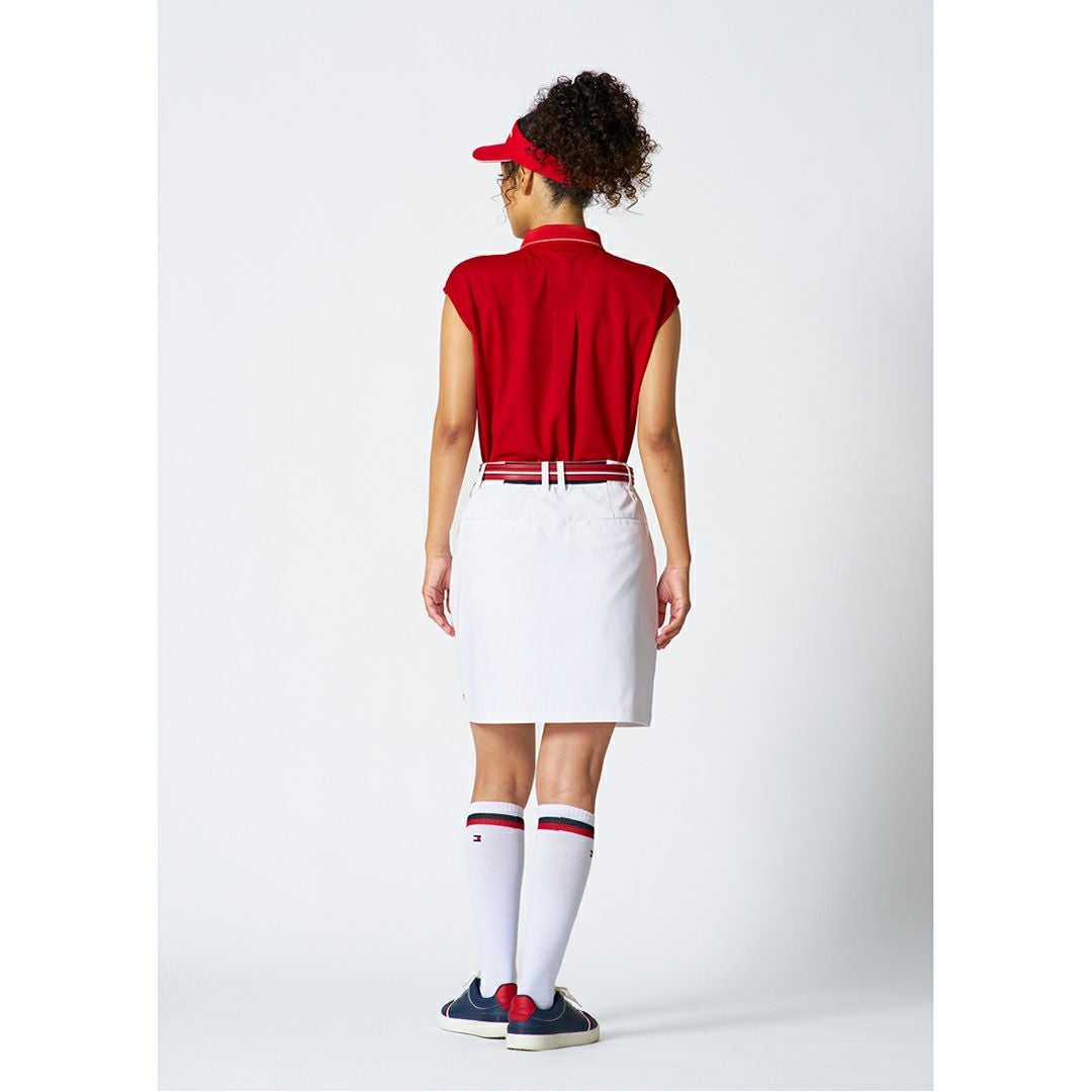 TommyHilfigerGolf トミーヒルフィガーゴルフ レディース スカート ホワイト モデル着用2