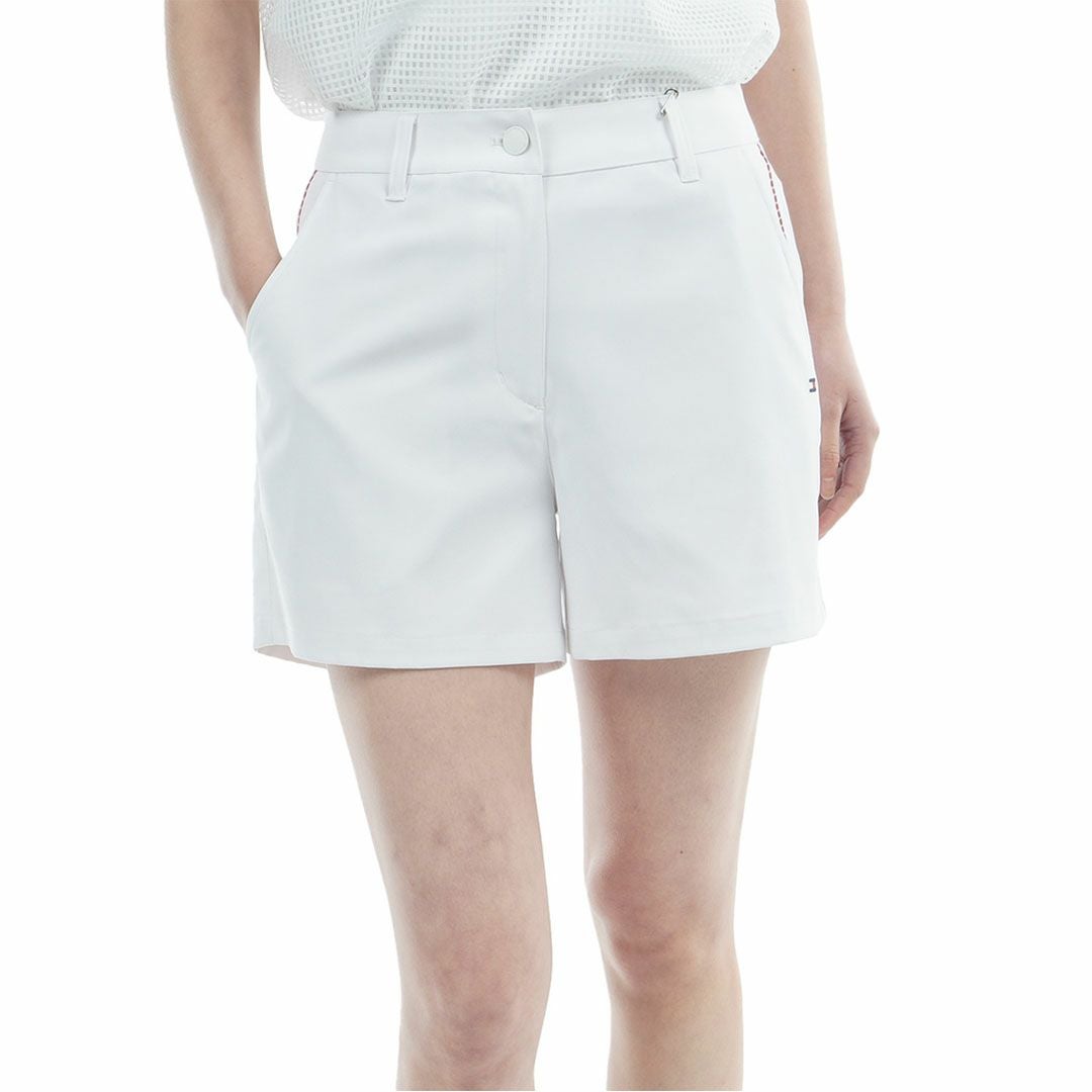 TommyHilfigerGolf トミーヒルフィガーゴルフ レディース ショートパンツ ホワイト 詳細1