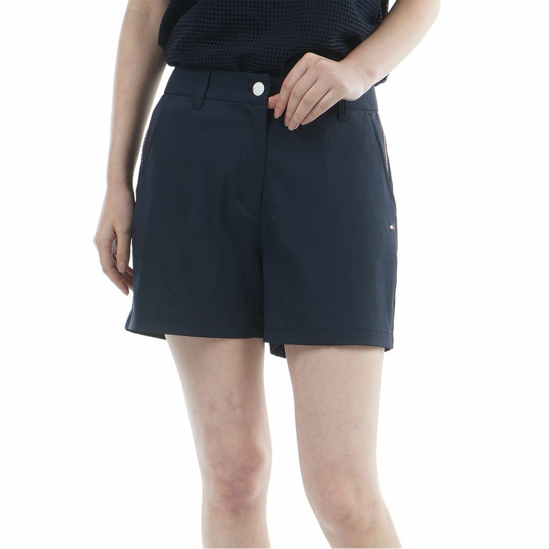 ネイビー ショートパンツ レディース ゴルフ 森美穂プロ着用】[トミー ヒルフィガー ゴルフ]レディース ツイル