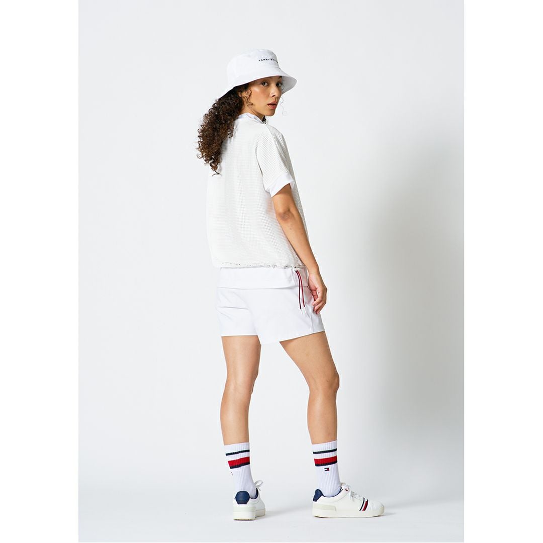TommyHilfigerGolf トミーヒルフィガーゴルフ レディース ショートパンツ ホワイト モデル着用2