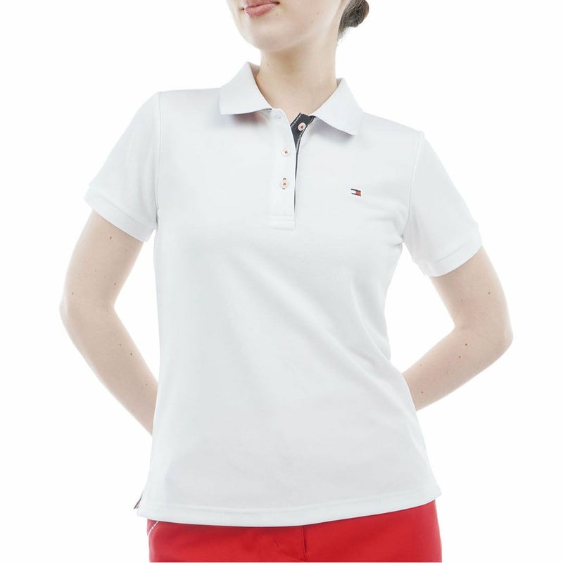 トミーヒルフィガーゴルフ Tommy Hilfiger Golf レディース 半袖 ポロシャツ THLA615 ホワイト
