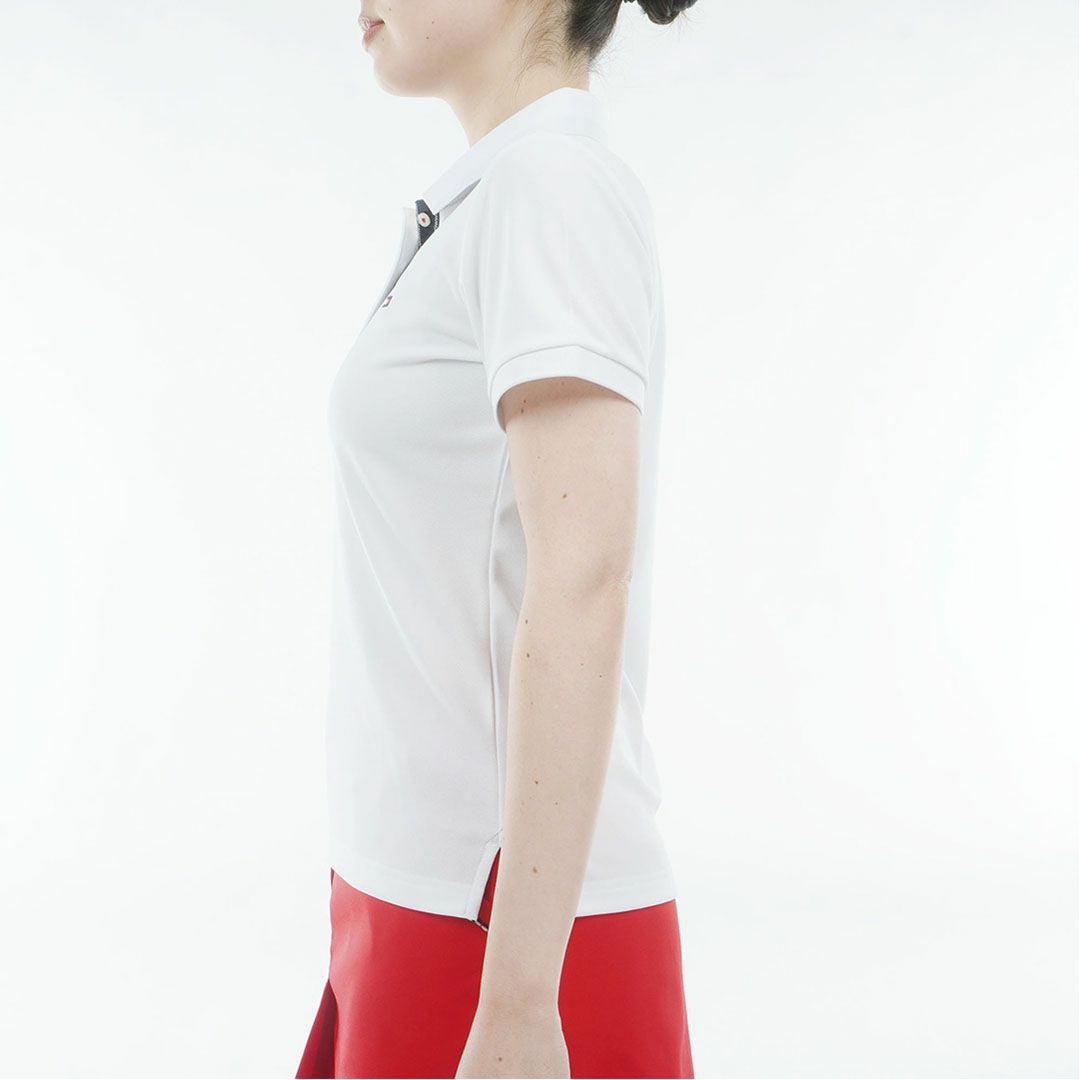 トミーヒルフィガーゴルフ Tommy Hilfiger Golf レディース 半袖 ポロシャツ THLA615 ホワイト 詳細2