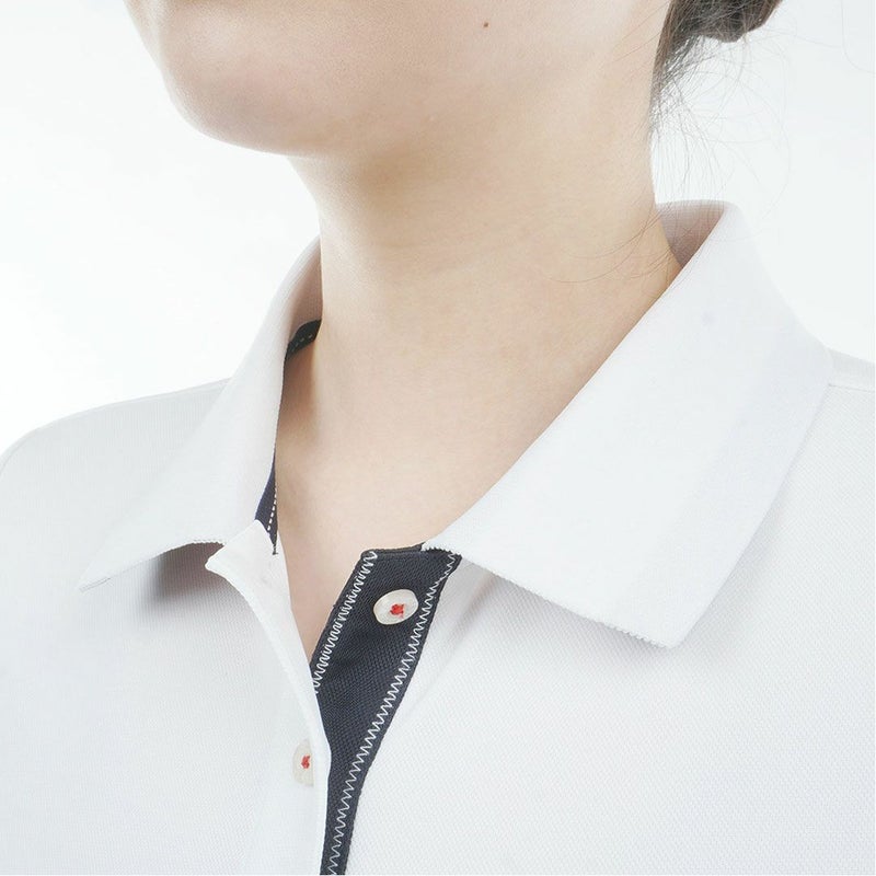 トミーヒルフィガーゴルフ Tommy Hilfiger Golf レディース 半袖 ポロシャツ THLA615 ホワイト 詳細7