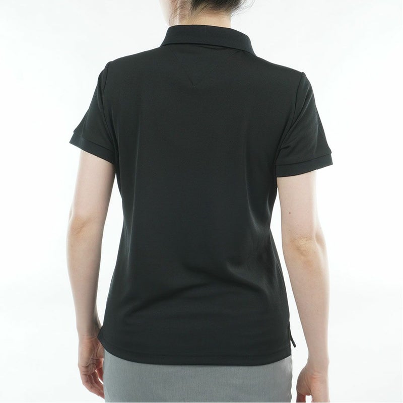 トミーヒルフィガーゴルフ Tommy Hilfiger Golf レディース 半袖 ポロシャツ THLA615 ブラック 詳細2