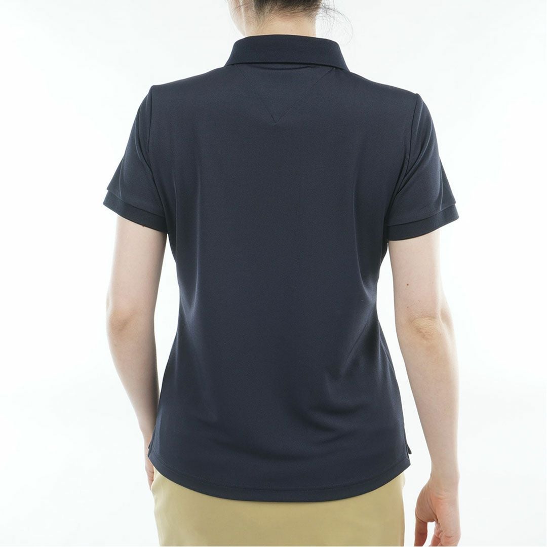 トミーヒルフィガーゴルフ Tommy Hilfiger Golf レディース 半袖 ポロシャツ THLA615 ネイビー 詳細2
