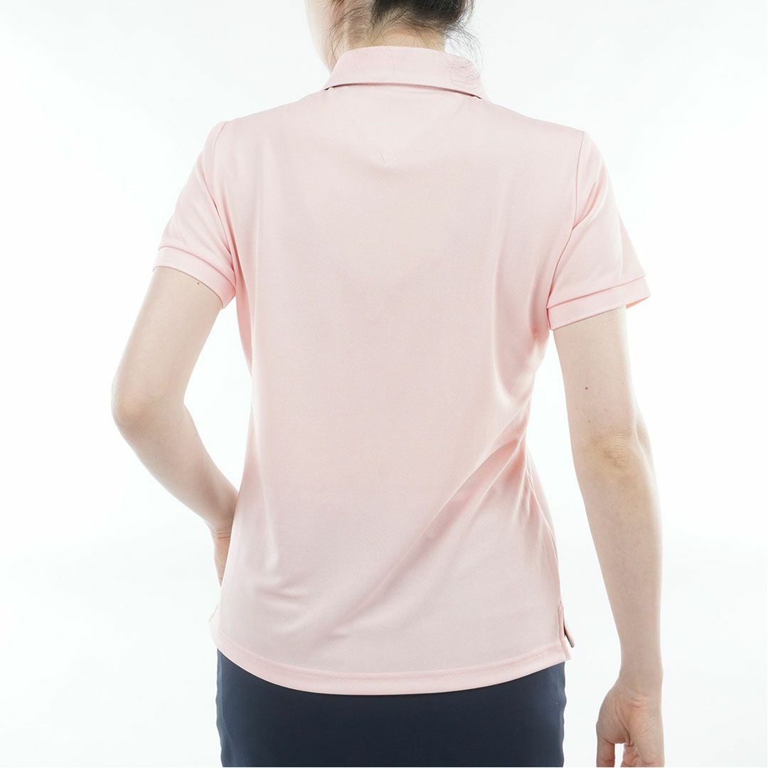 トミーヒルフィガーゴルフ Tommy Hilfiger Golf レディース 半袖 ポロシャツ THLA615 ピンク 詳細2