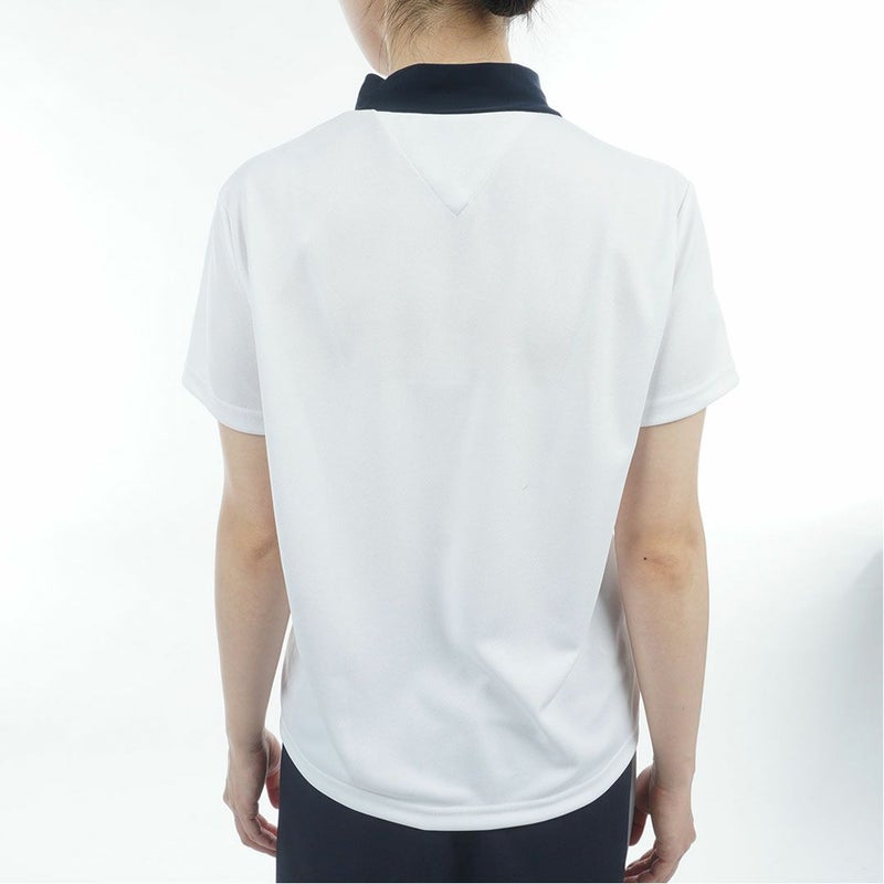 トミーヒルフィガーゴルフ Tommy Hilfiger Golf レディース 半袖 モックネックシャツ ホワイト 詳細