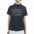 トミーヒルフィガーゴルフ Tommy Hilfiger Golf レディース 半袖 モックネックシャツ ネイビー