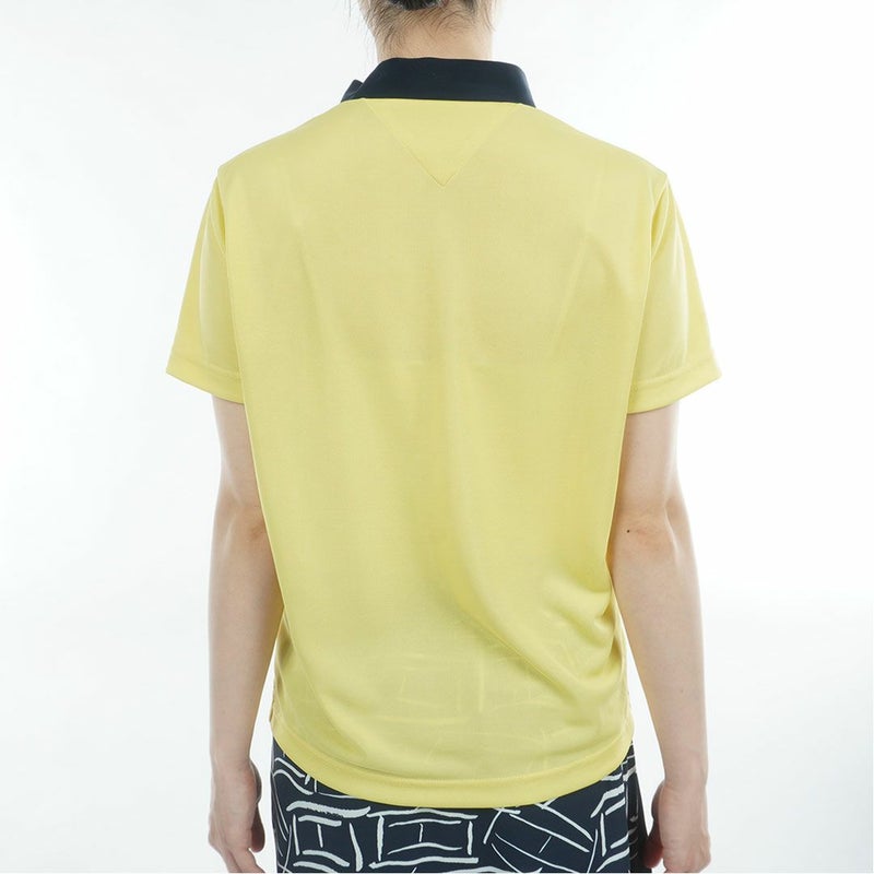 トミーヒルフィガーゴルフ Tommy Hilfiger Golf レディース 半袖 モックネックシャツ THLA616 イエロー 詳細3