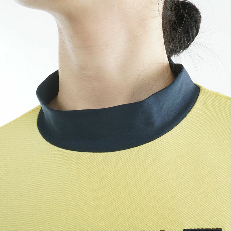 トミーヒルフィガーゴルフ Tommy Hilfiger Golf レディース 半袖 モックネックシャツ THLA616 イエロー 詳細6