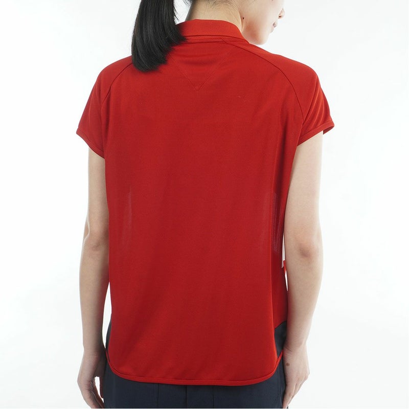 トミーヒルフィガーゴルフ Tommy Hilfiger Golf レディース 半袖ポロシャツ THLA617 レッド 詳細2