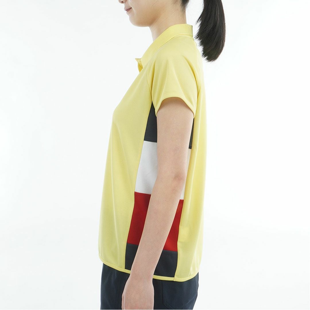 トミーヒルフィガーゴルフ Tommy Hilfiger Golf レディース 半袖ポロシャツ THLA617 イエロー 詳細2