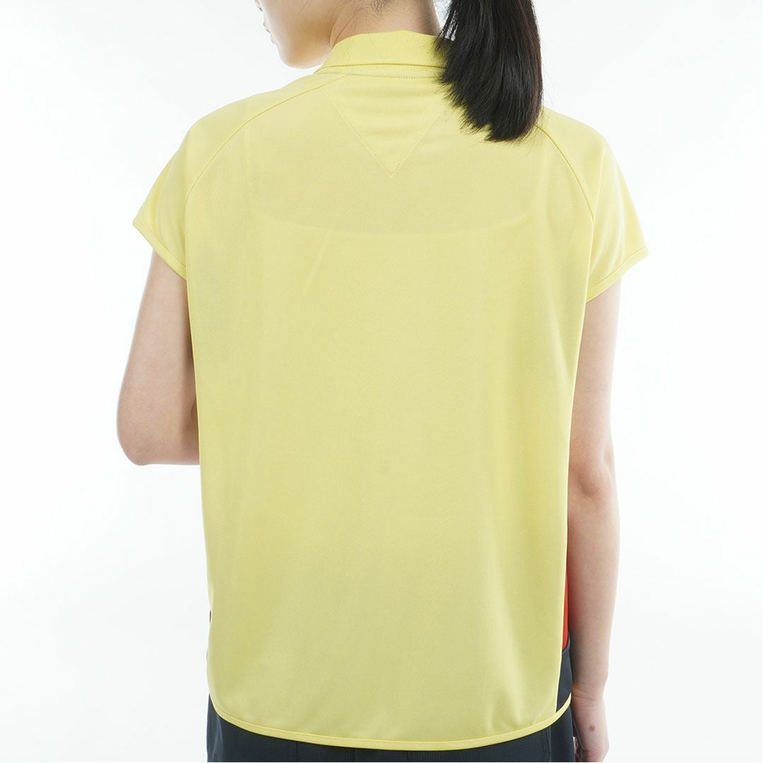 トミーヒルフィガーゴルフ Tommy Hilfiger Golf レディース 半袖ポロシャツ THLA617 イエロー 詳細3