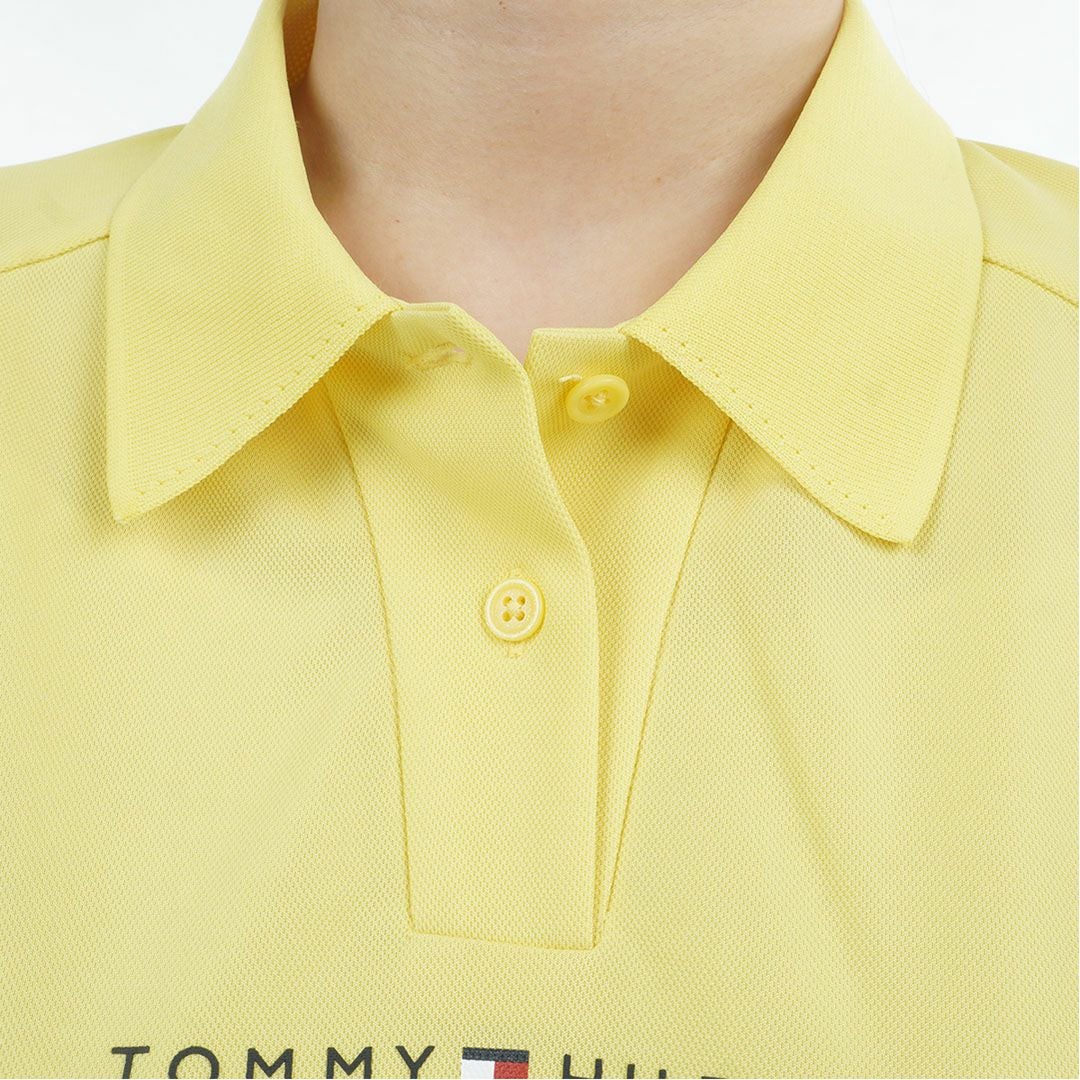 トミーヒルフィガーゴルフ Tommy Hilfiger Golf レディース 半袖ポロシャツ THLA617 イエロー 詳細6