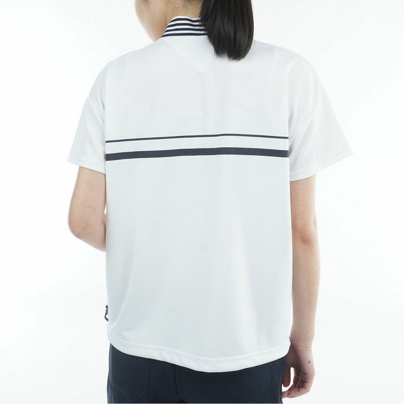 トミーヒルフィガーゴルフ Tommy Hilfiger Golf レディース 半袖 モックネックシャツ ホワイト 詳細2