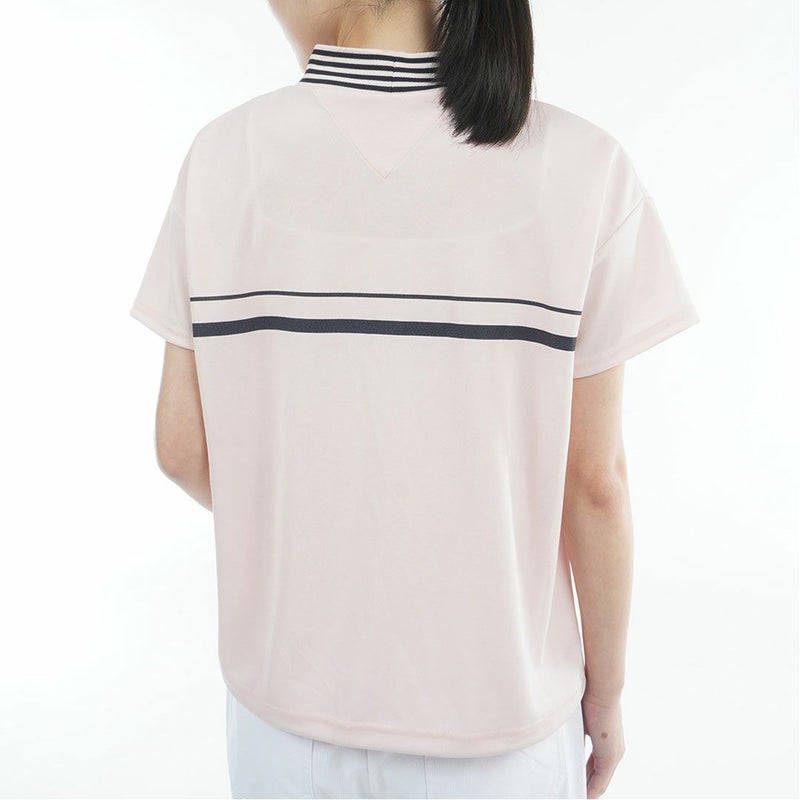 トミーヒルフィガーゴルフ Tommy Hilfiger Golf レディース 半袖 モックネックシャツ ピンク 詳細3