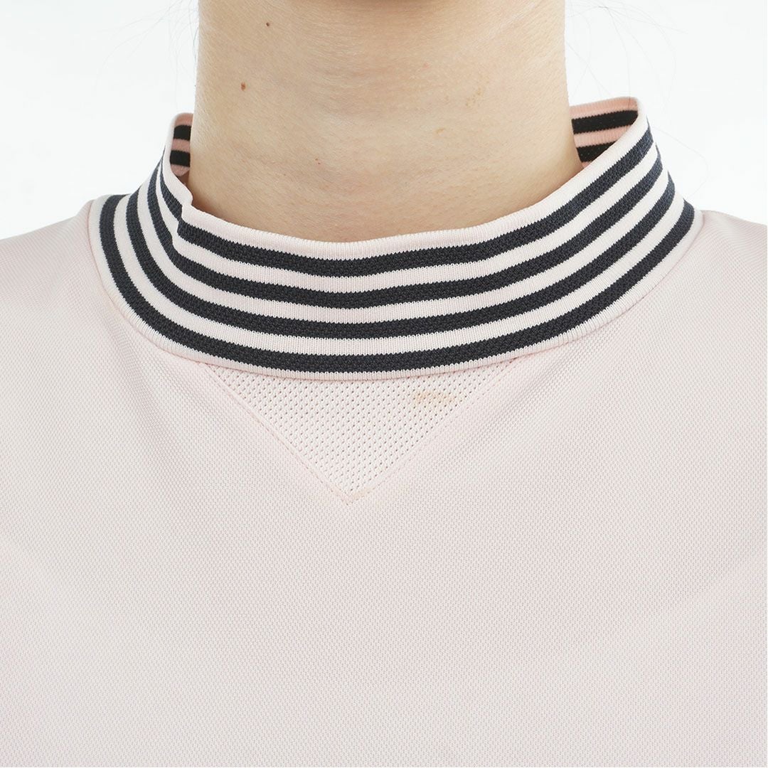 トミーヒルフィガーゴルフ Tommy Hilfiger Golf レディース 半袖 モックネックシャツ ピンク 詳細6