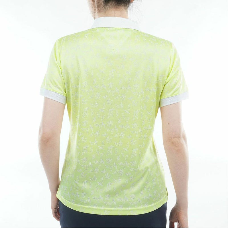 トミー ヒルフィガー ゴルフ TOMMY HILFIGER GOLF レディース ロゴジャカード クレリックポロシャツ THLA620 ライムグリーン